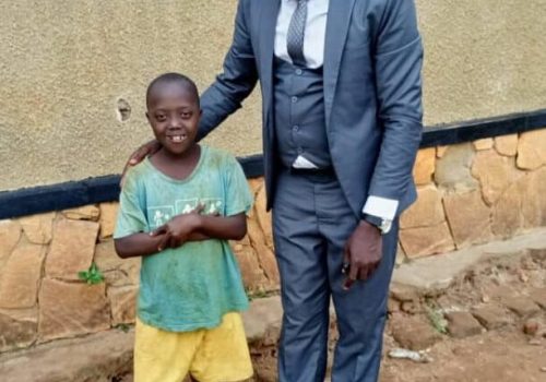 Teacher with students